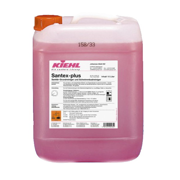 Santex Plus 10l Kiehl Decapant sanitar si detergent pentru bazine de inot si piscine Santex Plus 10l Kiehl Decapant sanitar si detergent pentru bazine de inot si piscine